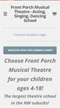 Mobile Screenshot of frontporchmusicaltheatre.com